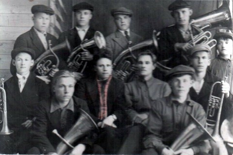 Духовой оркестр Тоншаевского РДК. 1941 год